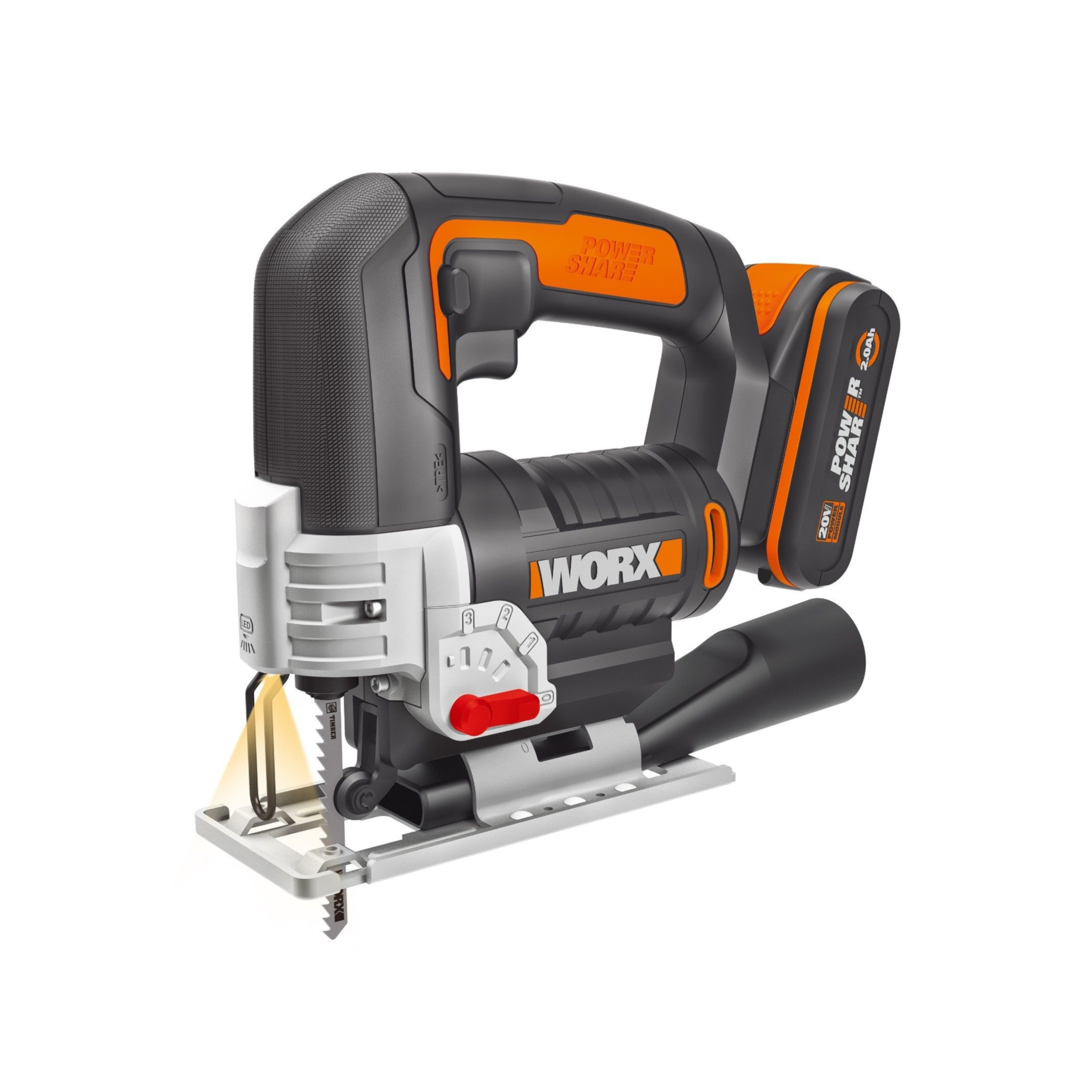 Worx 8V 20V Max Cordless Jigsaw WX543 Worx